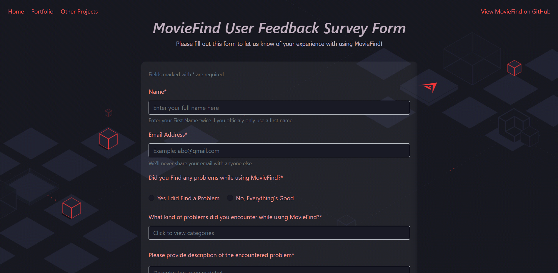 Survey Form